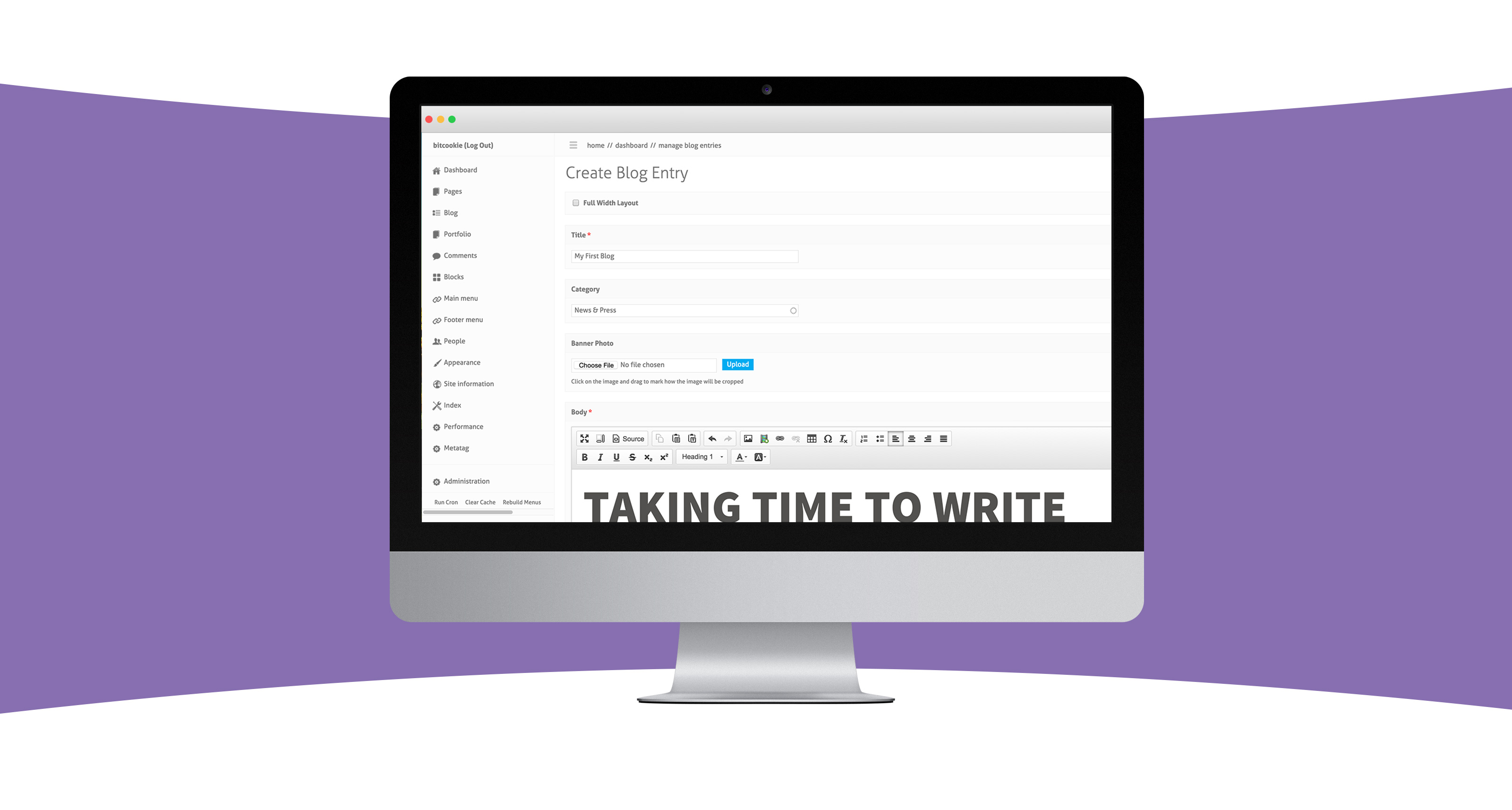 bitcookie blog writing cms